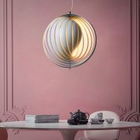 [COD] Italian designer rotating moon chandelier living room bedroom dining lamps and lanterns bar study circle