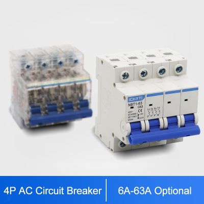 【YF】♠■ↂ  ICHTYI 220V/400V 4P 6A/10A/16A/20A/25A/32A/40A/50A/63A Transparent Air Household Miniature Circuit MCB