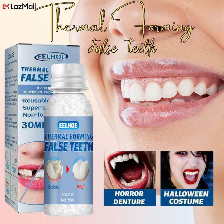 Thermal Forming False Teeth Denture Solid Tooth Gel Temporary Tooth ...