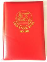 สมุดสะสมเหรียญ 60 เหรียญ บรรจุได้ 60 เหรียญ (1หน้า6เหรียญ มี 10หน้า) คละสี 1 เล่ม รหัส OE13