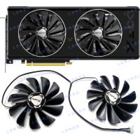 XFX/XFX RX5600XT หมาป่านักรบ RX5500 XT การ์ดจอหมาป่าสีดำ FDC10U12S9-C พัดลมทำความเย็น (ต้นฉบับและของแท้รับประกัน3ปี