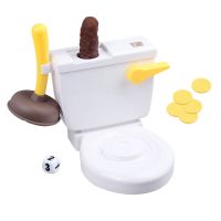 【YF】 1 Set Frenzy Game for Kids Toilet Spoof Poo Shoots Tricky Fun Games