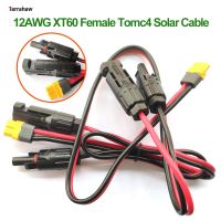 XT60 Female to Solar Panel Connector 12awg Power Cord Energy Storage Charging Cable Photovoltaic Cells Solar System Accessories Wires Leads Adapters