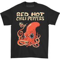 Red HOT CHILI PEPPERS Fire Squid T-shirt T-shirt - Adult T-shirt - Mens T-shirt