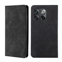 SmartPhonemall For OnePlus 10T Skin Feel Magnetic Horizontal Flip Leather Phone Case(Black)