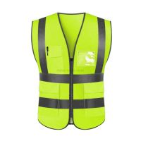 Women Men Night Work Reflective Vest Construction Traffic Breathable Mesh Workwear B Type