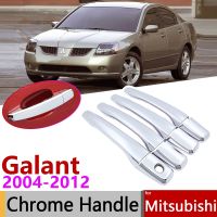 สำหรับมิตซูบิชิกะลันท์2004 ~ 2012ที่จับประตูชุบโครเมียมชุดแต่งขอบสติ๊กเกอร์ตกแต่งรถยนต์2005 2006 2007 2008 2009 2010 2011