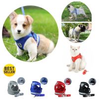 สายจูง สายจูงสุนัข สายจูงหมา สายจูงแมว แบบรัดอกอย่างดี ไซส์ S-XL  Pet Reflective Harness มีแถบเรืองแสง