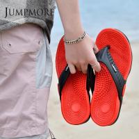 Jumpmore รองเท้าแตะผู้ชาย EVA รองเท้าแตะนวดเท้าผู้ชายรองเท้าแตะชายหาดรองเท้าลำลองขนาด40-45