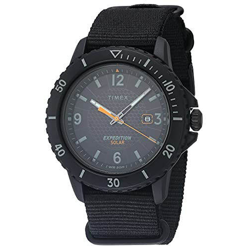 Timex Men's Expedition Gallatin SolarPowered Watch Black/Orange
