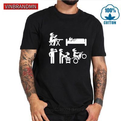Funny Dirt Bike Rider T-Shirt Humor Joke Eat Sleep Drink Make Love Motorcycle Life T Shirt Motobikers Never Take Helmets Off Tee 【Size S-4XL-5XL-6XL】
