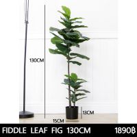 ?สินค้าขายดี? [130CM]ต้นไม้ปลอม ต้นไทรใบสัก FIDDLE LEAF FIG ต้นไม้ประดิษฐ์