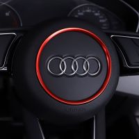 Car Steering Wheel Trim Cover For Audi 2017 2018 A4 S4 B9 A3 S3 8Y Q2 A5 F5 TT 2019 A1 2020 Avant Decorative Sticker Accessories