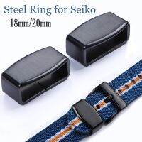 ☎ 1 pcs สายนาฬิกาแหวนเหล็ก 18 มม. 20 มม. Keeper สำหรับ Seiko นาฬิกาดำน้ำผู้ถือสร้อยข้อมือลูปไม่มีโลโก้