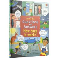 Usborne Lift-The-Flap Questions and Answers How Does It Work? Eusborne curious Q &amp; a cardboard flipping through the book how it works