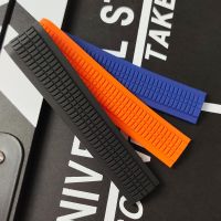 21mm High Quality Soft Silicone Rubber Watchband for Patek Strap for Aquanaut Philippe Belt Watch Band Black Blue Orange Band