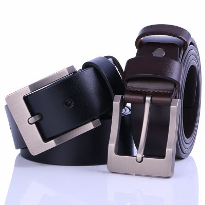 The new belt young men business archaize jeans tide cowhide pin buckle leather joker ∈┋