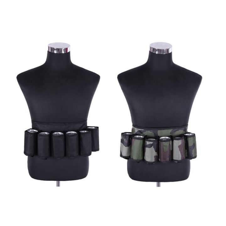 1-piece-portable-waist-belt-beer-belt-bag-climbing-camping-hiking-holster-belt-black