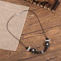 [COD] 2022 and star clavicle chain with the same style multi-element dice volcanic stone skull necklace hip-hop Asap gift