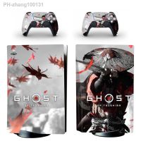 GHost PS5 Disc Edition Skin Sticker Decal Cover for PlayStation 5 Console and 2 Controllers PS5 disk Skin Sticker 1