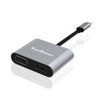 Kawbrown Usb-C ฮับ Type-C เป็น Hdmi Usb-C เป็นสาย Vga Pd ที่ชาร์จ Usb 3.0 Converter สำหรับอุปกรณ์เสริมแล็ปท็อปแมคบุ๊ค