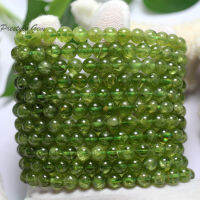 Meihan ขายส่งธรรมชาติ A Peridot 7Mm-0.2ลูกปัดหินอัญมณีกลมสำหรับเครื่องประดับทำของขวัญดีไซน์