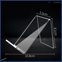 Jianzhanqinl ที่ตั้งแสดงอะคริลิกที่วางโทรศัพท์เซลล์โปร่งใสขาตั้งชั้นวางของใสสำหรับจอแสดงผลโทรศัพท์มือถือสำหรับซัมซุงฮัวเหว่ยเสี่ยวหมี่ Iphone
