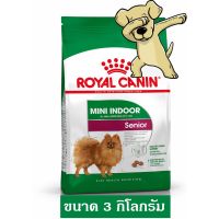 พลาดไม่ได้ โปรโมชั่นส่งฟรี [Cheaper] Royal Canin Mini Indoor Senior 3 kg โรยัลคานิน อาหารสุนัขเลี้ยงในบ้าน อายุ 8 ปี ขึ้นไป ขนาด 3 กิโลกรัม