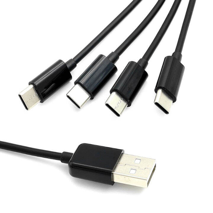 uni-50ซม-4-in-1-usb-c-สายชาร์จยาวสายชาร์จหลายพอร์ตสายชาร์จชนิด-c-สำหรับโทรศัพท์มือถือ