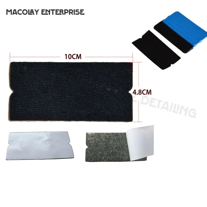 WR62 Black PreCut SelfAdhesive Squeegee Fabric Felt Replacement for