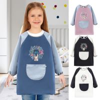 Painting Smock Waterproof Artist Painting Aprons with Long Sleeve and Large Pockets Kids Art Smock for Age 8-12 Years Aprons