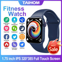 TAIHOM สมาร์ทวอทช์สีหน้าจอสัมผัสกันน้ำ 24 ชม. Heart Rate Monitor 12 โหมดกีฬาฟิตเนสติดตามสมาร์ทวอทช์บลูทูธโทรหน้าจอสัมผัสเพลง Pedometer สำหรับ Android และ iOS