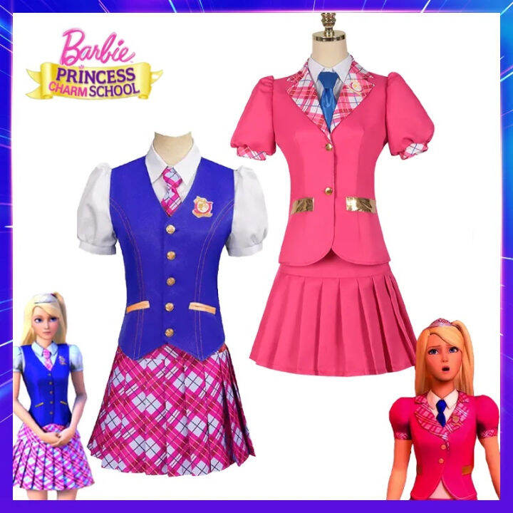 Anime Movie Barbie Princess Charm School Delancey DE Wen Cosplay Woman ...