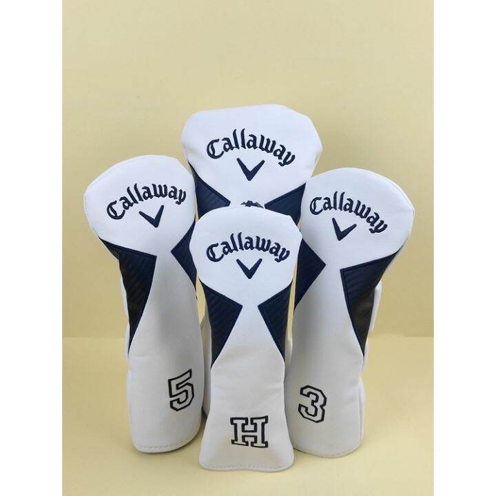 new-ผ้าคลุมไม้กอล์ฟ-callaway-callaway-ฝาครอบป้องกันหัวไม้-สําหรับทุกเพศ-1-ชิ้น