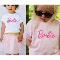 Barbie girls T-shirt summer children short sleeve shirts summer new children summer girls top