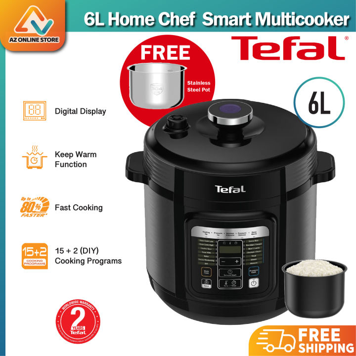 TEFAL CY601 Home Chef Smart Electric Pressure and Multicooker CY601D65