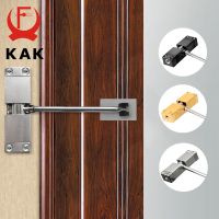 ✜ KAK New Stainless Steel Automatic Door Closer Adjustable Speed Door Closing Device 40KG Black Gold Furniture Door Hardware