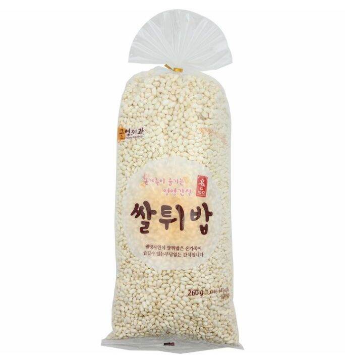 ขนมเกาหลี-ขนมข้าวพองอบกรอบ-ขนมโบราณ-korean-traditional-ssal-twibab-snack-230g