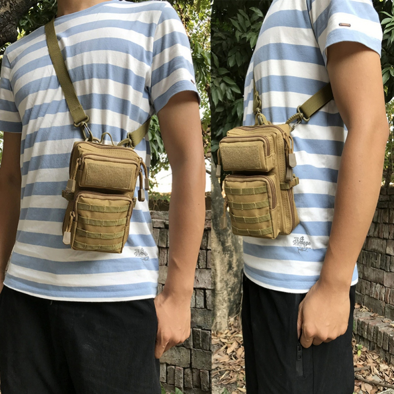 Tactical Army Molle Pouch Belt Military Hiking Camp Phone Pocket Pack Waist Bag 