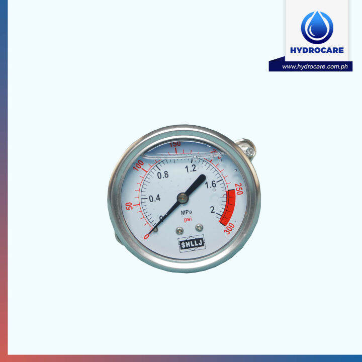 Pressure Gauge Liquid Type Back Mounted | Lazada PH