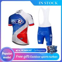 [In Stock]OUDIKE Men Cycling Jersey MTB Bike Shirt Downhill Jersey High Quality Pro Team Mountain Bicycle Clothing Cycling jersey set Team FDJ Cycling Jersey Bib Short Pants Bicycle Clothing Bike MTB Racing Bicycle Cycling