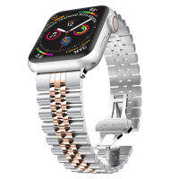 for apple Watch 7 Band 45mm 41mm 5 6 SE 44mm 40mm Stainless Steel Link Bracelet for iWatch 3 40mm 38mm strap men wowen pulseira