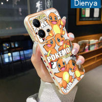 เคส Dienya สำหรับ Vivo V25 5G V25 Pro 5G V25E X80 Lite S15 Pro 5G เคสใหม่การ์ตูน Pokemon ขอบสี่เหลี่ยมชุบพื้นผิวเคสซิลิก้าเจลกันกระแทกเคสมือถือรวมเลนส์กล้องถ่ายรูปฝาครอบป้องกัน