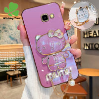 เคส Samsung Galaxy J2ไพรม์ J3 J330 J5 J530 J7 J730 J4บวก J4 + J5ไพรม์ J6พลัส J6 + J7ไพรม์เคสโทรศัพท์ขั้นสูงจี้แฟชั่นกระจกแต่งหน้าเฮลโลคิตตี้เคสโทรศัพท์เอส