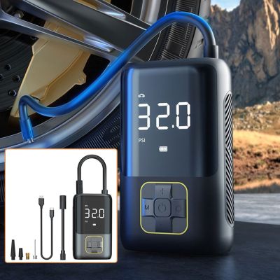 Mini Portable Car Electrical Air Pump 150PSI Wireless Tire Inflatable Pump Air Compressor Pump for Car Motorcycle Bicycle Ball