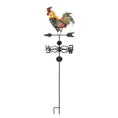 Metal Weather Vane with Rooster Ornament Wind Vane Weather Vain for Roof Weather Vanes for Roofs Rooster Weathervane