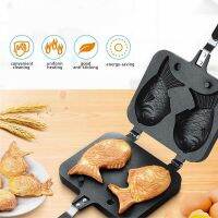 Taiyaki Japanese Fish-Shaped Bakeware Bread Pan Maker 2 Cast Home Cake Tools