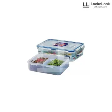 Lock&lock Rect. Short Food Container 550ml with Divider