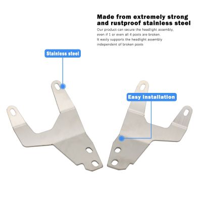790 890 Adventure Accessories Motorcycle Headlight Mount  ADV R Rally All Years Posts Reinforcement Neck Brace Stainless Steel