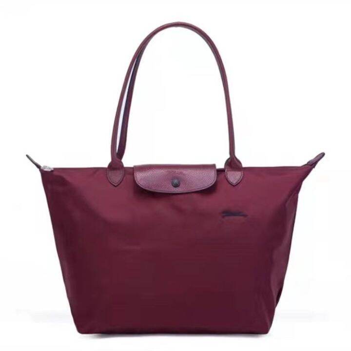 french-longchamp-bag-nylon-dumpling-bag-womens-large-capacity-tote-bag-one-shoulder-anniversary-portable-commuting-folding-womens-bag